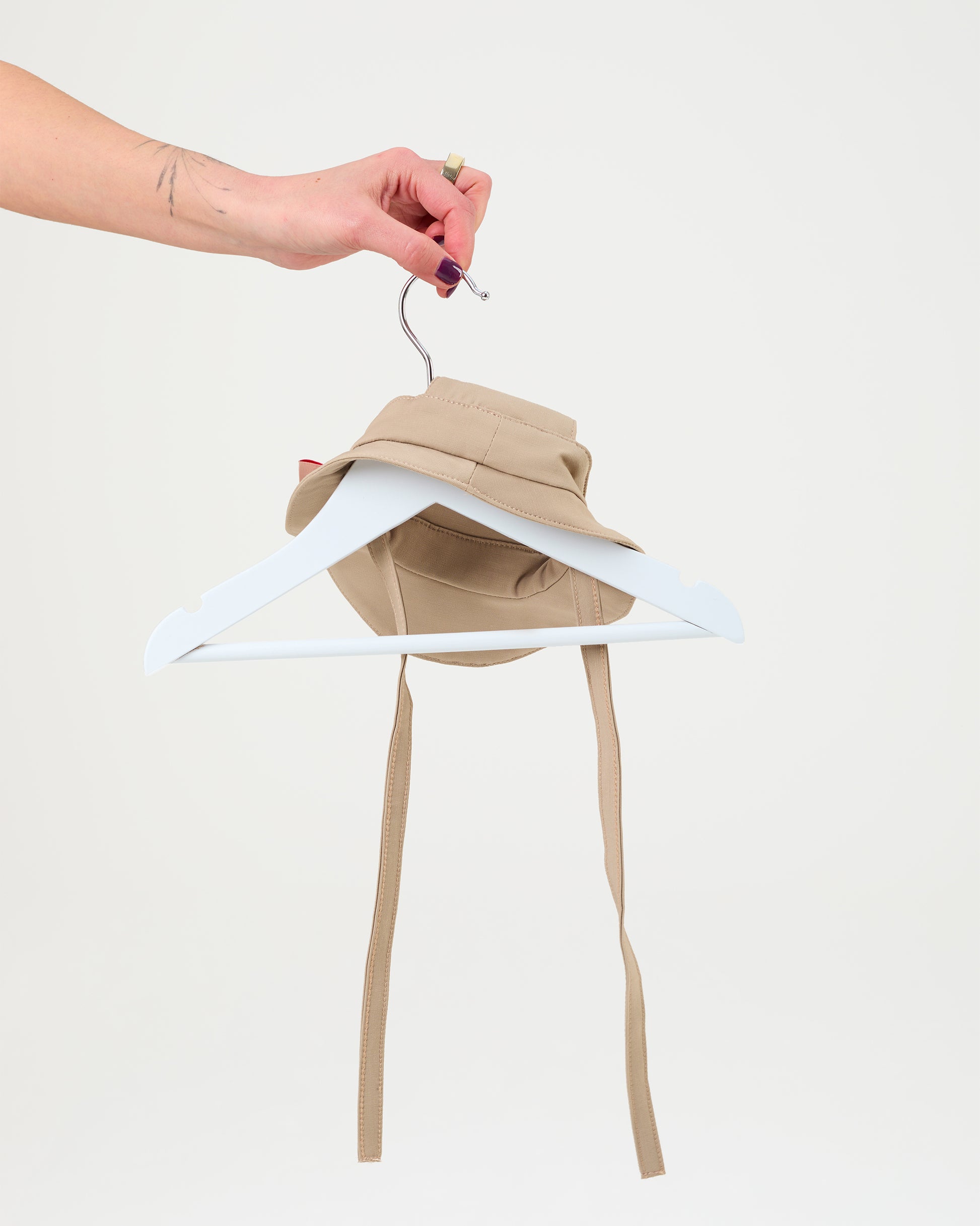 Beige Tennis Hat